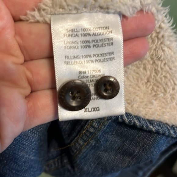 Vintage Levi's Blue Lightweight Shirt Jacket with Sherpa lining - Picture 5 of 6